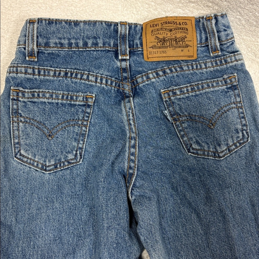 Vintage 90’s white tab Levi's Classic Blue Jeans boys size 8 reg